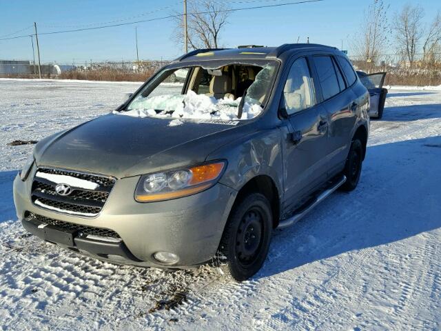 5NMSG13E78H208227 - 2008 HYUNDAI SANTA FE G GRAY photo 2