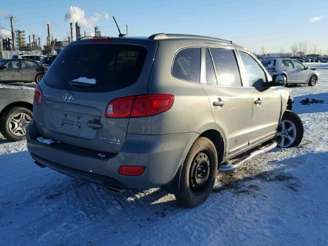 5NMSG13E78H208227 - 2008 HYUNDAI SANTA FE G GRAY photo 4