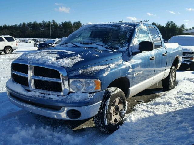 1D7HU18N45S325104 - 2005 DODGE RAM 1500 S BLUE photo 2