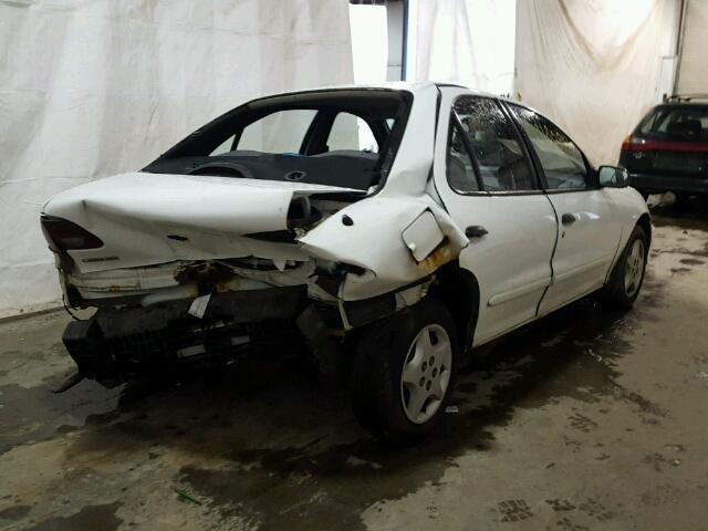 1G1JC524027346674 - 2002 CHEVROLET CAVALIER B WHITE photo 4