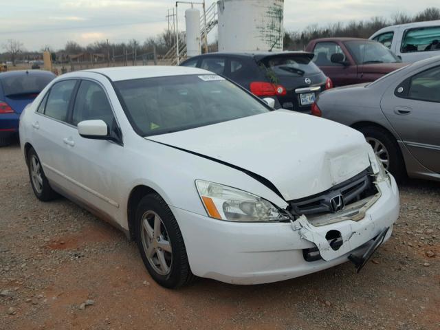 1HGCM66395A031059 - 2005 HONDA ACCORD LX WHITE photo 1