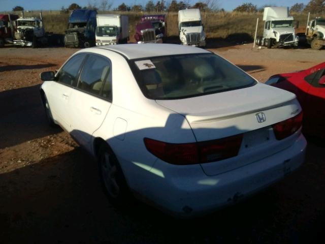 1HGCM66395A031059 - 2005 HONDA ACCORD LX WHITE photo 3