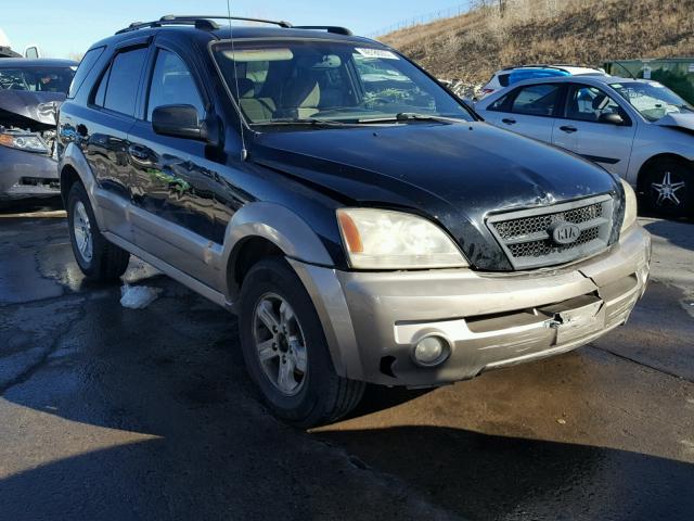 KNDJC733545182426 - 2004 KIA SORENTO EX BLACK photo 1