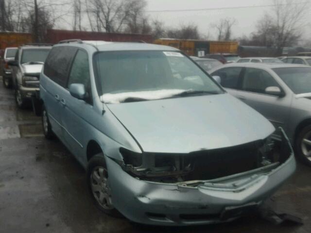 2HKRL18632H590620 - 2002 HONDA ODYSSEY EX BLUE photo 2