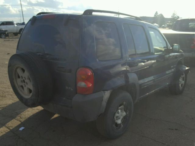 1J4GL48K04W300038 - 2004 JEEP LIBERTY SP BLUE photo 4