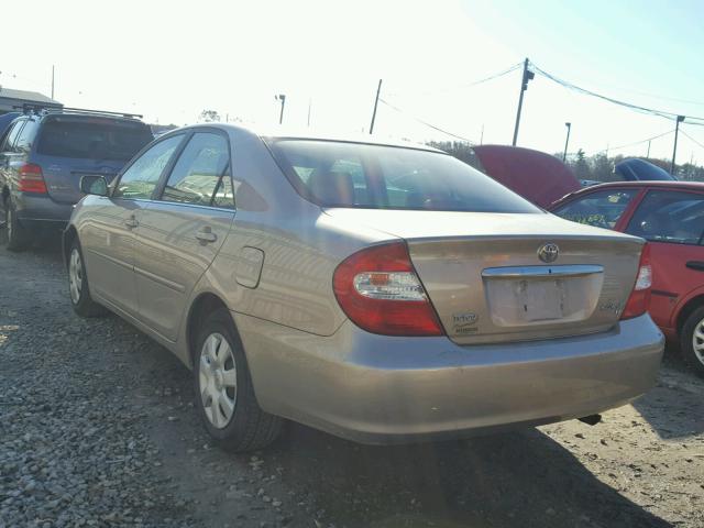 4T1BE32K73U676528 - 2003 TOYOTA CAMRY LE GOLD photo 3