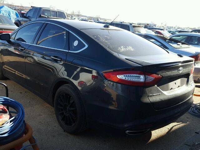 3FA6P0K99ER102637 - 2014 FORD FUSION TIT BLACK photo 3