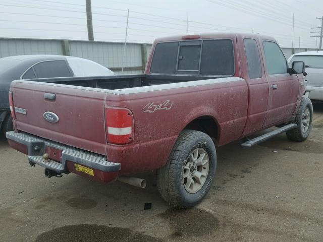 1FTZR45E37PA77262 - 2007 FORD RANGER SUP RED photo 4