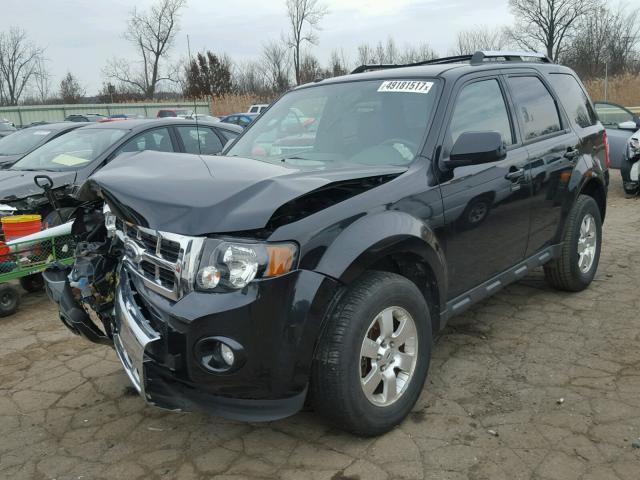 1FMCU0E7XBKB83434 - 2011 FORD ESCAPE LIM BLACK photo 2