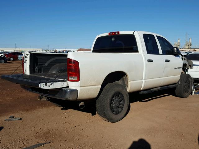3D7KS28C05G794309 - 2005 DODGE RAM 2500 S თეთრი ფოტო 4
