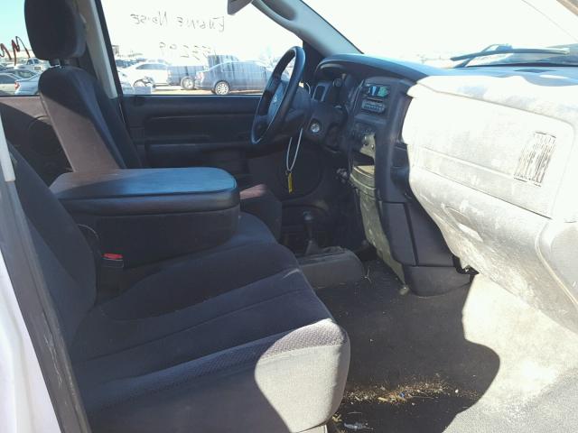 3D7KS28C05G794309 - 2005 DODGE RAM 2500 S თეთრი ფოტო 5