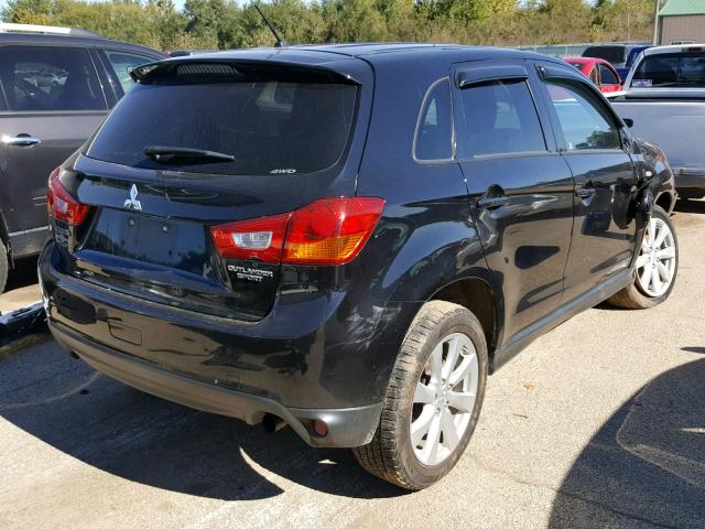 4A4AR3AU0EE027585 - 2014 MITSUBISHI OUTLANDER BLACK photo 4