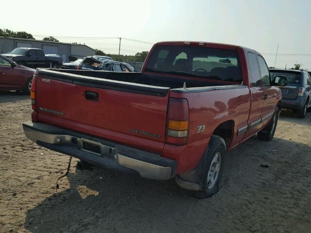 2GCEK19T3Y1340987 - 2000 CHEVROLET SILVERADO RED photo 4