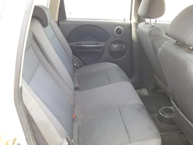 KL1TD66667B730954 - 2007 CHEVROLET AVEO BASE Күміс фото 6