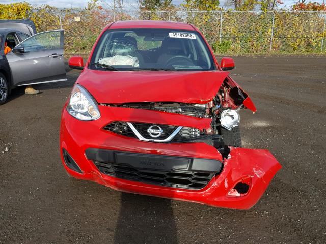 3N1CK3CP0HL262491 - 2017 NISSAN MICRA RED photo 9