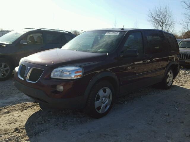 1GMDV03109D107476 - 2009 PONTIAC MONTANA SV BURGUNDY photo 2