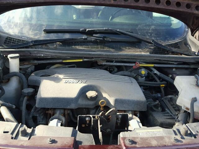 1GMDV03109D107476 - 2009 PONTIAC MONTANA SV BURGUNDY photo 7