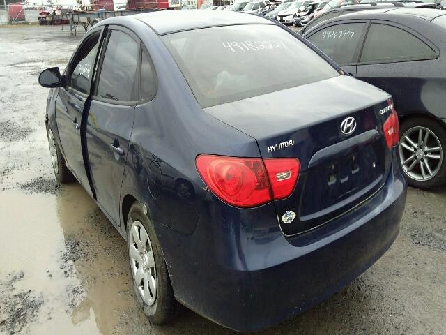 KMHDU45D77U204298 - 2007 HYUNDAI ELANTRA GL BLUE photo 3