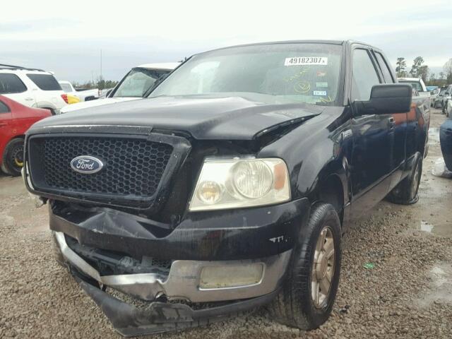 1FTPX12594NA06042 - 2004 FORD F150 BLACK photo 2