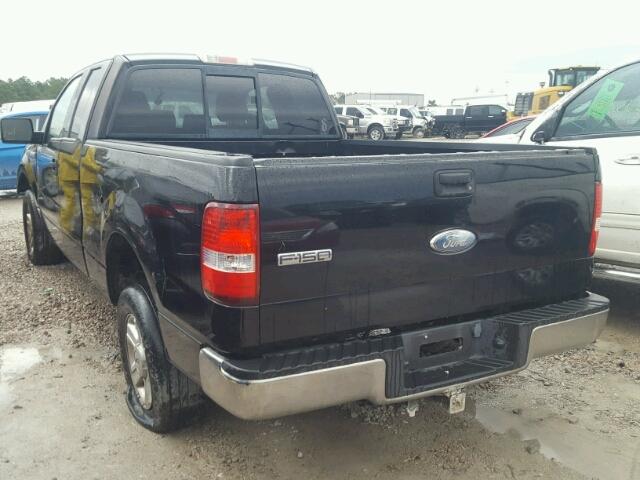 1FTPX12594NA06042 - 2004 FORD F150 Negro foto 3