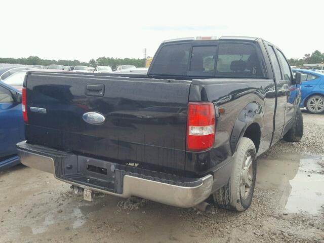 1FTPX12594NA06042 - 2004 FORD F150 Negro foto 4