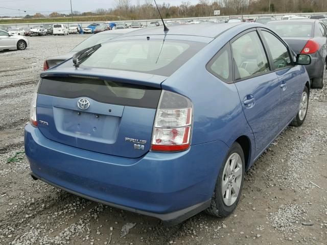 JTDKB20U053122946 - 2005 TOYOTA PRIUS BLUE photo 4