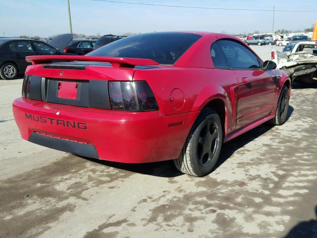 1FAFP40482F232349 - 2002 FORD MUSTANG RED photo 4