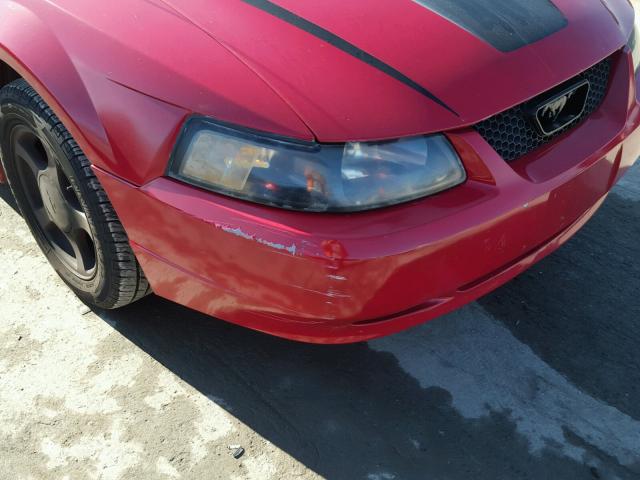 1FAFP40482F232349 - 2002 FORD MUSTANG RED photo 9