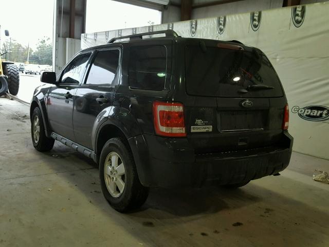 1FMCU0D77BKB10135 - 2011 FORD ESCAPE 4X2 BLACK photo 3