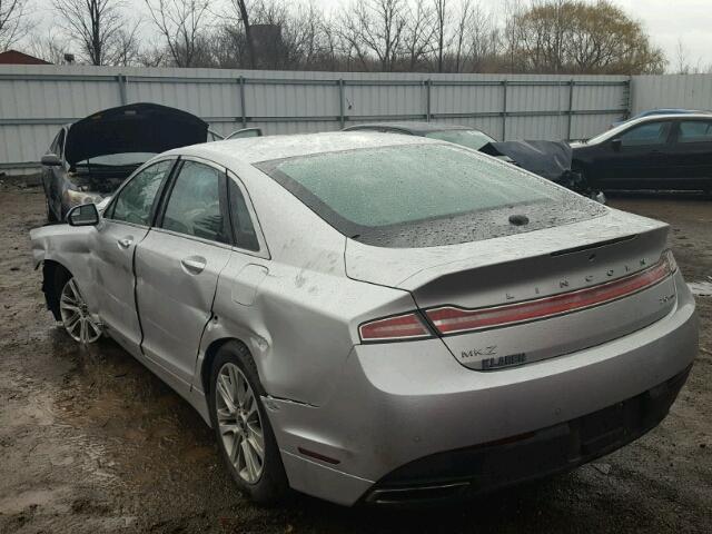 3LN6L2G93DR805042 - 2013 LINCOLN MKZ Արծաթագույն լուսանկար 3