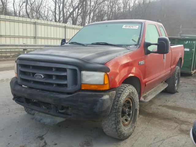 1FTNX21S21EA15746 - 2001 FORD F250 SUPER RED photo 2