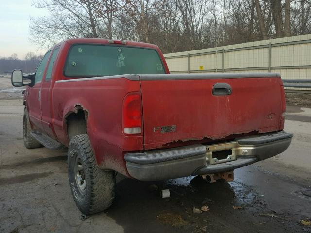 1FTNX21S21EA15746 - 2001 FORD F250 SUPER RED photo 3