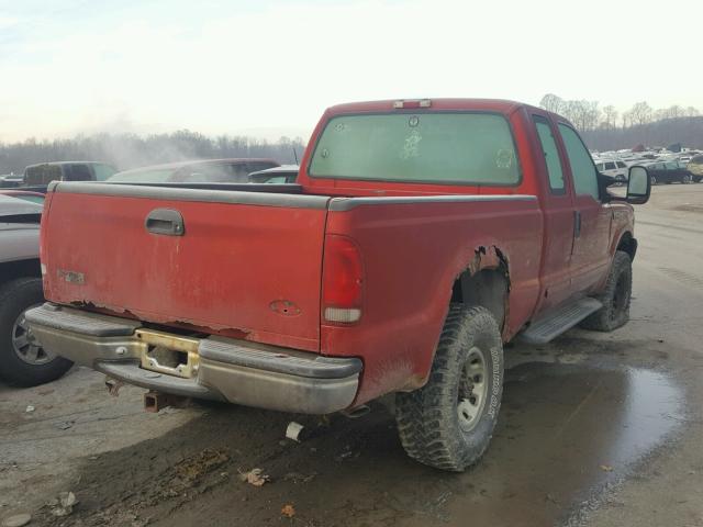 1FTNX21S21EA15746 - 2001 FORD F250 SUPER RED photo 4