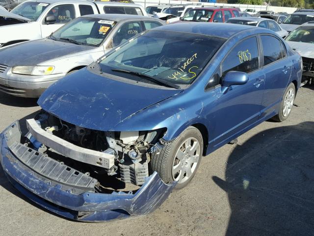 19XFA1F56AE023341 - 2010 HONDA CIVIC LX BLUE photo 2