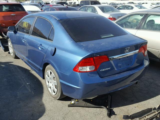 19XFA1F56AE023341 - 2010 HONDA CIVIC LX BLUE photo 3