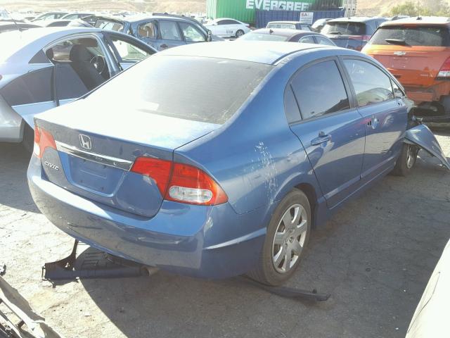 19XFA1F56AE023341 - 2010 HONDA CIVIC LX BLUE photo 4