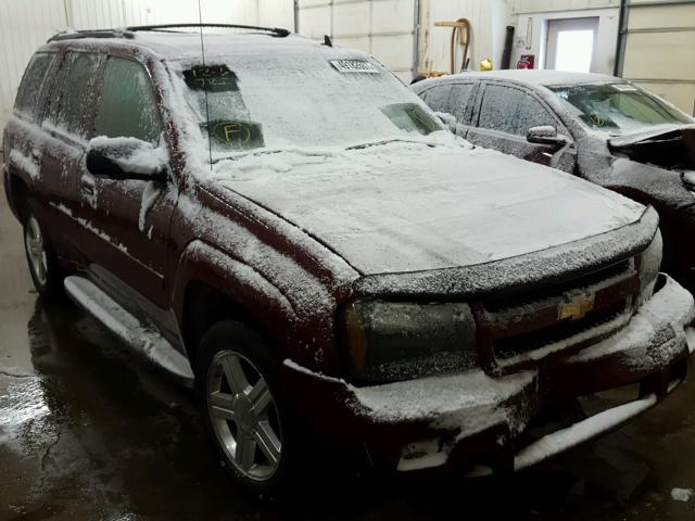 1GNDT13S382172848 - 2008 CHEVROLET TRAILBLAZE BURGUNDY photo 1