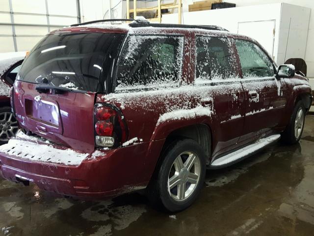 1GNDT13S382172848 - 2008 CHEVROLET TRAILBLAZE BURGUNDY photo 4