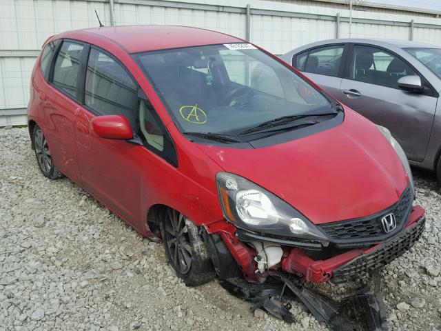 JHMGE8H51DC009498 - 2013 HONDA FIT SPORT RED photo 1