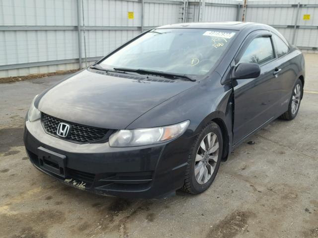 2HGFG1B84AH531294 - 2010 HONDA CIVIC EX BLACK photo 2