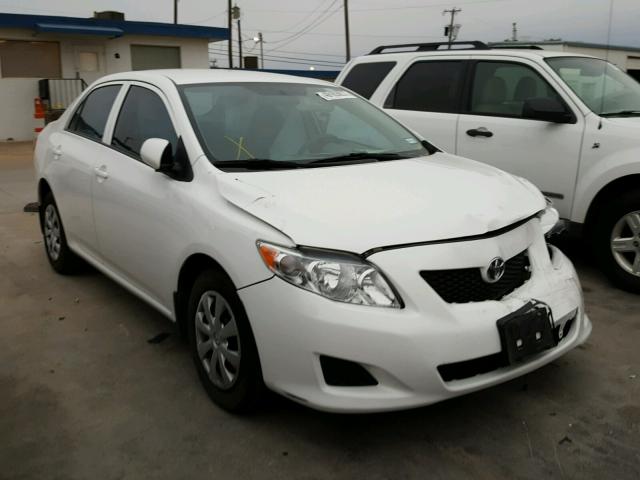 1NXBU4EE2AZ187854 - 2010 TOYOTA COROLLA BA WHITE photo 1