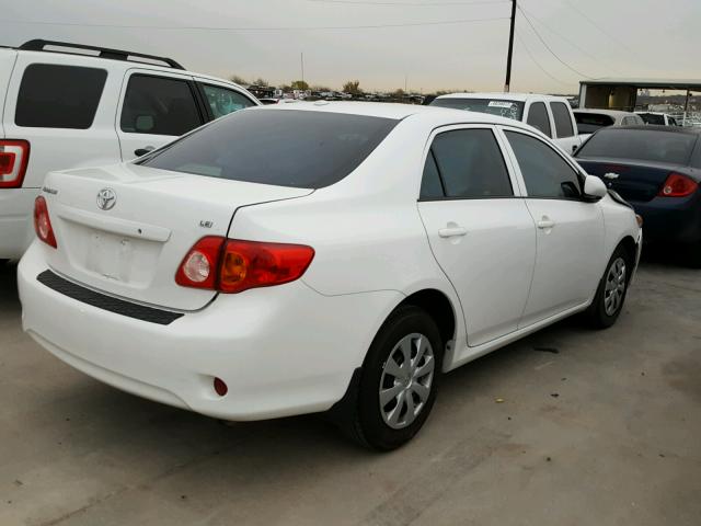 1NXBU4EE2AZ187854 - 2010 TOYOTA COROLLA BA WHITE photo 4