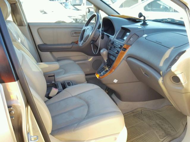 JT6GF10U8Y0058401 - 2000 LEXUS RX 300 GOLD photo 5