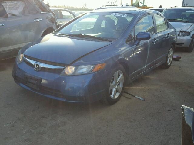 1HGFA16828L015234 - 2008 HONDA CIVIC EX 蓝色 照片 2