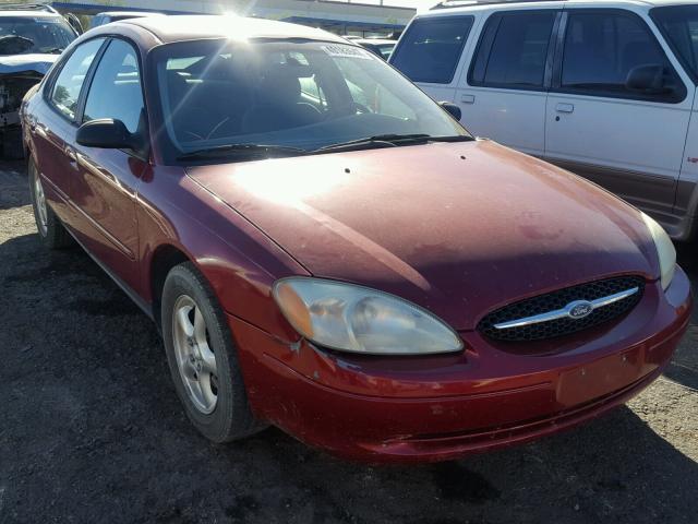 1FAFP53U43A210123 - 2003 FORD TAURUS SE RED photo 1