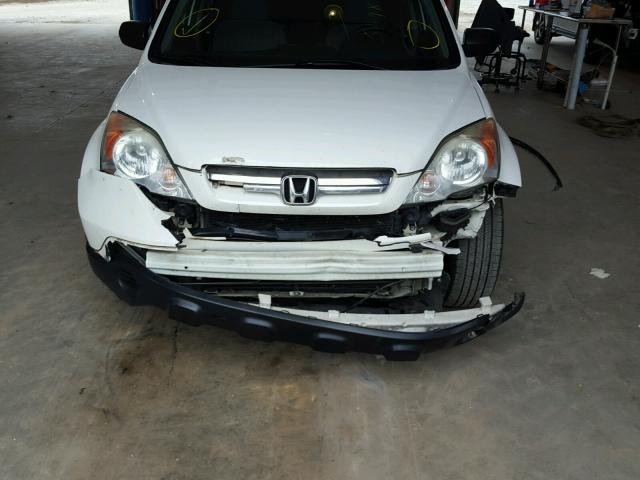 5J6RE48567L005478 - 2007 HONDA CR-V EX WHITE photo 9