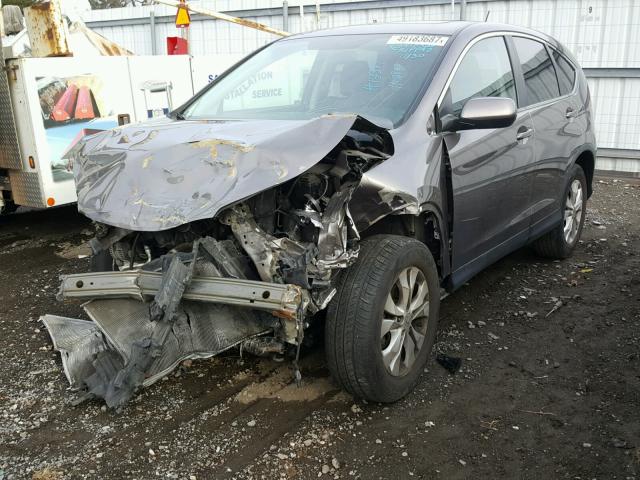 5J6RM4H53DL013617 - 2013 HONDA CR-V EX GRAY photo 2