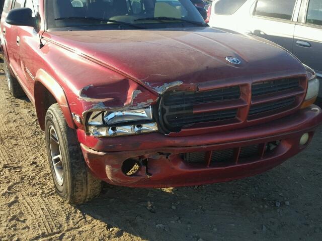 1B4HR28Y3YF278511 - 2000 DODGE DURANGO RED photo 9