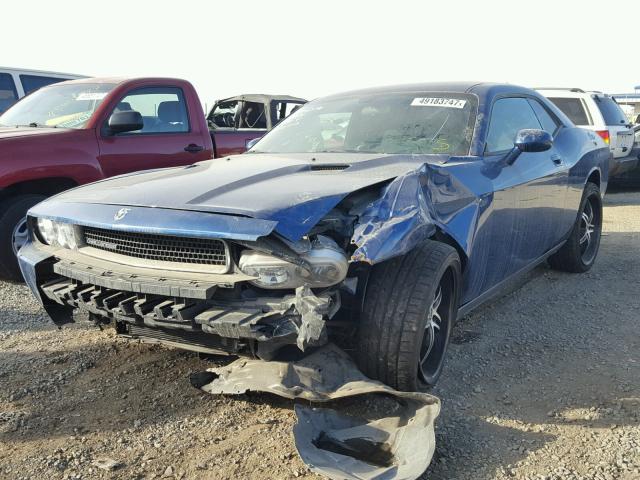 2B3CJ4DVXAH321260 - 2010 DODGE CHALLENGER BLUE photo 2