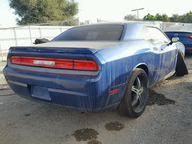 2B3CJ4DVXAH321260 - 2010 DODGE CHALLENGER BLUE photo 4